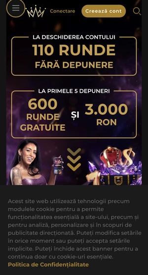 Princess Casino mobile screenshot